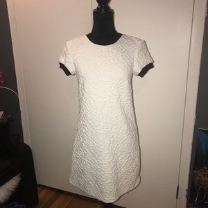 White Crew Neck Dress